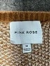 Pink Rose Checkered-gingham Brown Pullover Sweater Size M - photo 7