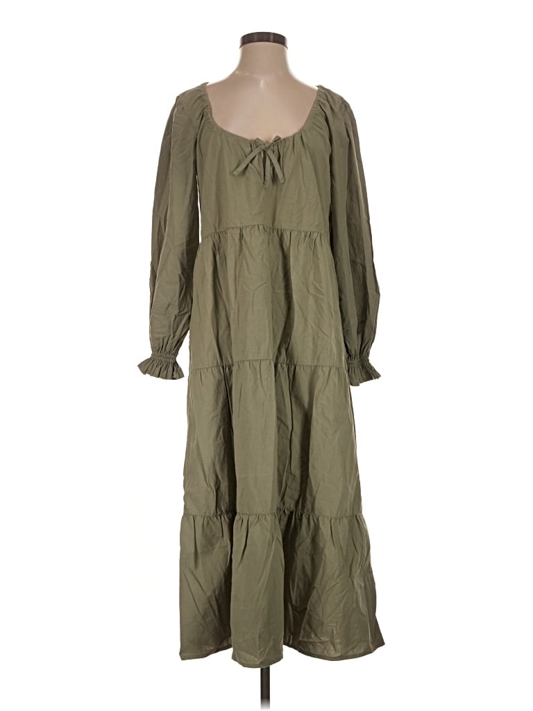 Pre-owned Lacausa Casual Dress In Green