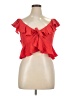 Topshop 100% Polyester Red Sleeveless Blouse Size 14 - photo 1