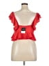 Topshop 100% Polyester Red Sleeveless Blouse Size 14 - photo 2