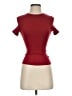 SKIMS 100% Cotton Red Short Sleeve Turtleneck Size XS - photo 1