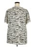 Chaser Animal Print Ivory Short Sleeve Top Size 3X - photo 2