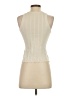 CO 100% Silk Ivory Sweater Vest Size XS - photo 2