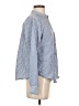 Haute Monde 100% Polyester Stripes Blue Long Sleeve Blouse Size S - photo 4
