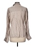 Gilli Metallic Tan Long Sleeve Blouse Size M - photo 2