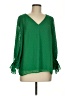 1.State 100% Polyester Green 3/4 Sleeve Blouse Size M - photo 1