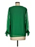 1.State 100% Polyester Green 3/4 Sleeve Blouse Size M - photo 2