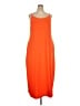Unbranded Solid Orange Casual Dress Size XXL - photo 1