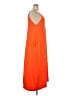 Unbranded Solid Orange Casual Dress Size XXL - photo 4