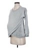 Seraphine Gray Long Sleeve Top Size Sm Maternity - photo 1