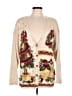 Maggie Lawrence Paisley Tan Cardigan Size L - photo 1