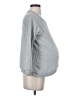 Seraphine Gray Long Sleeve Top Size Sm Maternity - photo 4