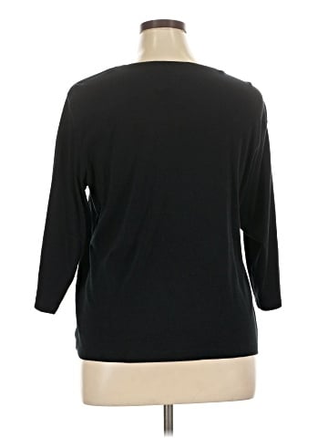 Karen Scott 3/4 Sleeve Top (view 2)
