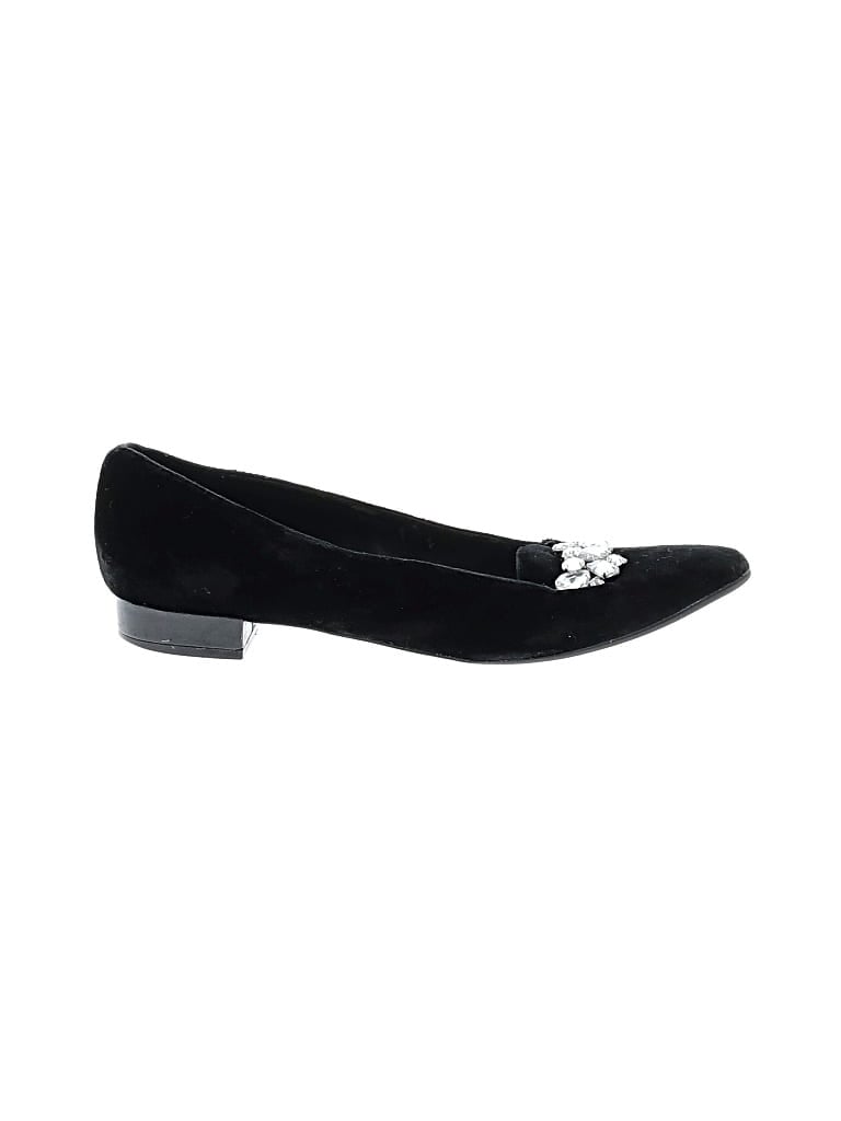 Pre-owned Anne Klein Flats In Black