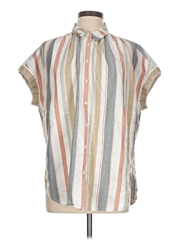 Madewell Central Tunic Shirt in Gillman Stripe (view 1)