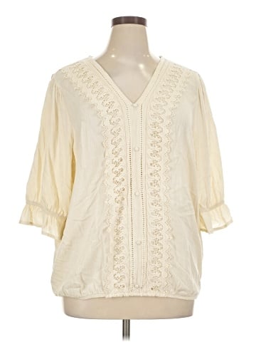 Maurices 3/4 Sleeve Blouse (view 1)