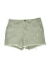 Universal Thread Solid Green Denim Shorts Size 0 - photo 1