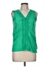 Talbots 100% Cotton Green Sleeveless Blouse Size M - photo 1