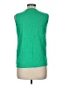 Talbots 100% Cotton Green Sleeveless Blouse Size M - photo 2