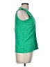 Talbots 100% Cotton Green Sleeveless Blouse Size M - photo 4