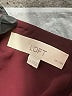 Ann Taylor LOFT 100% Polyester Burgundy Long Sleeve Blouse Size L (petite) - photo 7