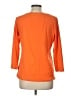 Talbots Orange 3/4 Sleeve T-Shirt Size L - photo 2