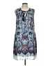 DR2 100% Polyester Paisley Blue Casual Dress Size L - photo 1