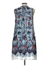 DR2 100% Polyester Paisley Blue Casual Dress Size L - photo 2