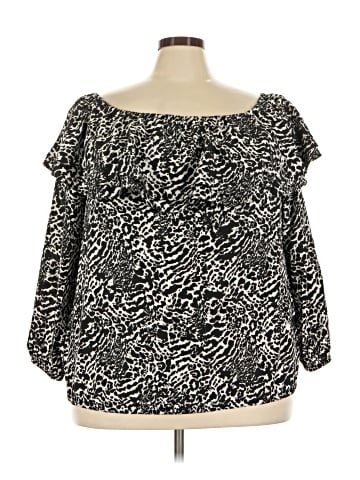 MICHAEL Michael Kors Long Sleeve Blouse (view 1)