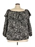 MICHAEL Michael Kors 100% Polyester Black Long Sleeve Blouse Size 2X - photo 1