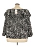 MICHAEL Michael Kors 100% Polyester Black Long Sleeve Blouse Size 2X - photo 2