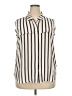 Worthington 100% Polyester Stripes Ivory Sleeveless Blouse Size XXL - photo 1