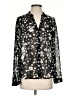 CAbi 100% Polyester Floral Black Long Sleeve Blouse Size S - photo 1