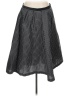 Michael Kors Collection Checkered-gingham Black Silk Skirt Size 8 - photo 1