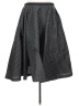 Michael Kors Collection Checkered-gingham Black Silk Skirt Size 8 - photo 2