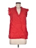 Monsoon 100% Linen Red Sleeveless Blouse Size 6 - photo 1