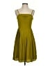 Lands' End Canvas 100% Polyester Solid Green Cocktail Dress Size 2 - photo 1