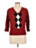 George 100% Acrylic Argyle Red Pullover Sweater Size 12 - photo 1