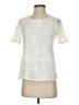 Gibson Ivory Short Sleeve Blouse Size S - photo 1