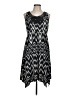 Soma Chevron-herringbone Black Casual Dress Size L - photo 1