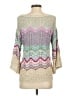 Soft Surroundings Chevron-herringbone Tan Pullover Sweater Size S - photo 2