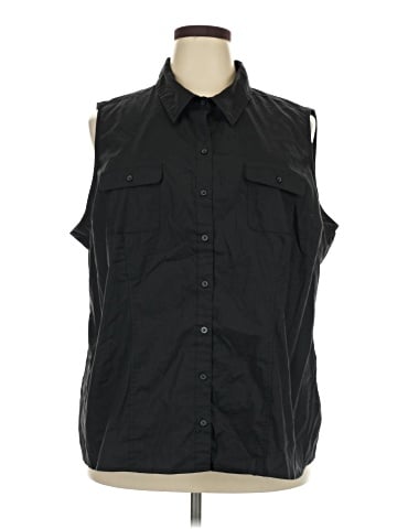 Riders by Lee Sleeveless Button-Down Shirt (view 1)