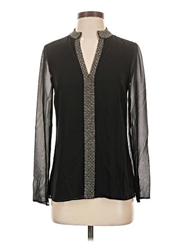 Tory Burch Long Sleeve Silk Top (view 1)