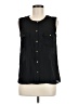 Monteau 100% Polyester Black Sleeveless Blouse Size M - photo 1