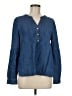 Talbots 100% Cotton Blue Long Sleeve Blouse Size M - photo 1
