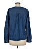 Talbots 100% Cotton Blue Long Sleeve Blouse Size M - photo 2