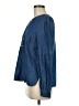 Talbots 100% Cotton Blue Long Sleeve Blouse Size M - photo 5