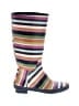 Coach Stripes Purple Rain Boots Size 8 - photo 1