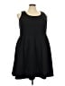Lane Bryant Solid Black Casual Dress Size 24 - photo 1