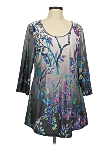 Lily by Firmiana 3/4 Sleeve Blouse (view 1)